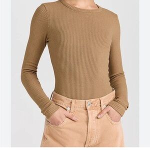 NWT! Citizens of Humanity Bina Crew in Caramel (camel)